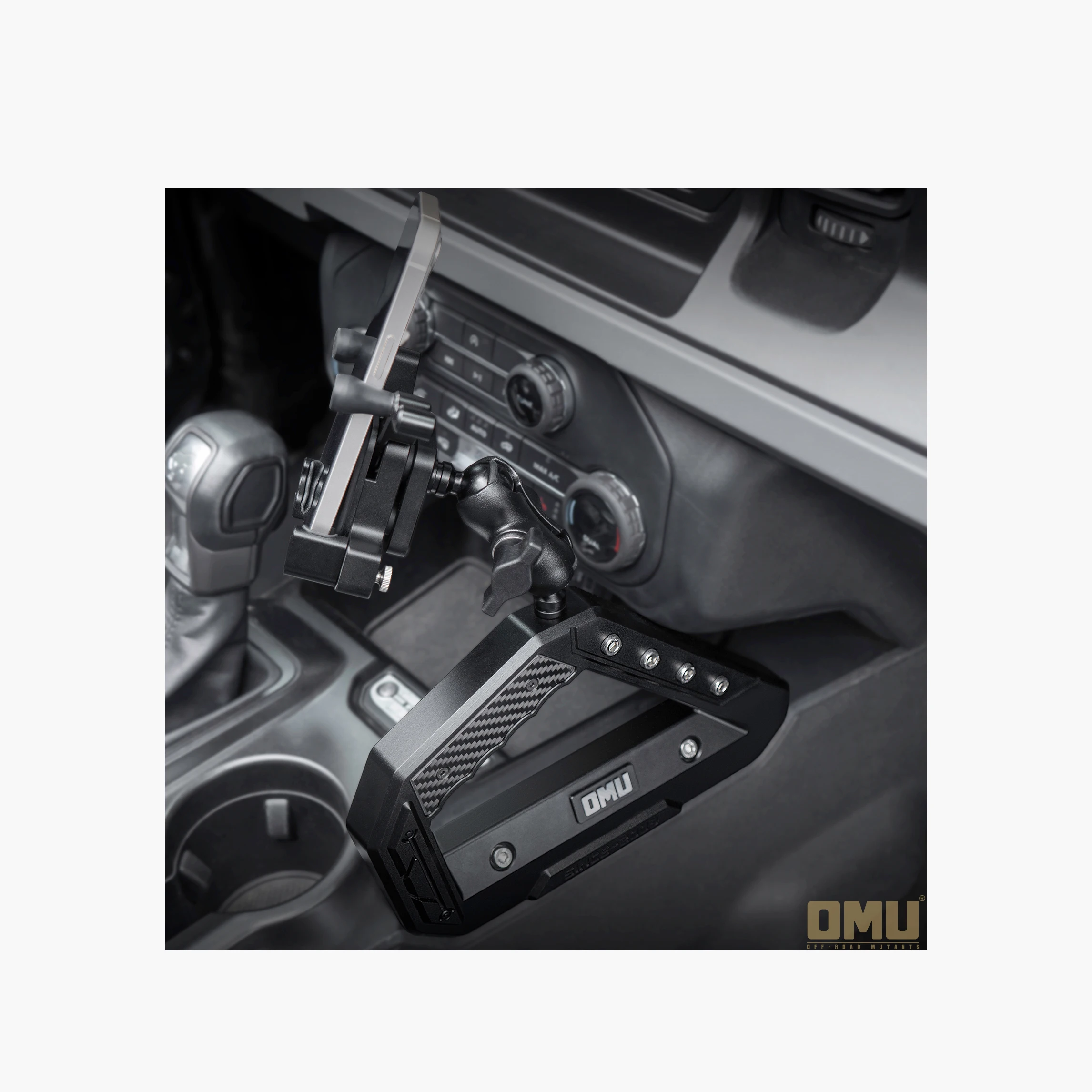 Maiker New Arrival Off Road Car Accessories Center Console Grab Handle with Phone Holder for Ford Bronco central control handle