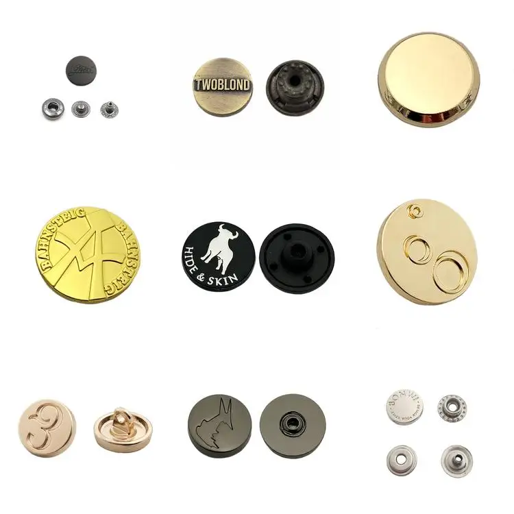 Wholesale factory price custom decorative metal buttons for clothing/shirt