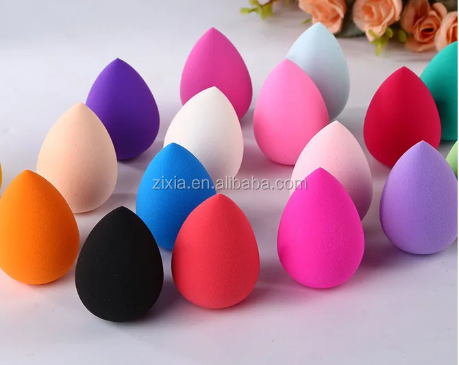 
wholesale makeup china cheap price tear drop makeup sponge opp bag packing cosmetic remover sponge 