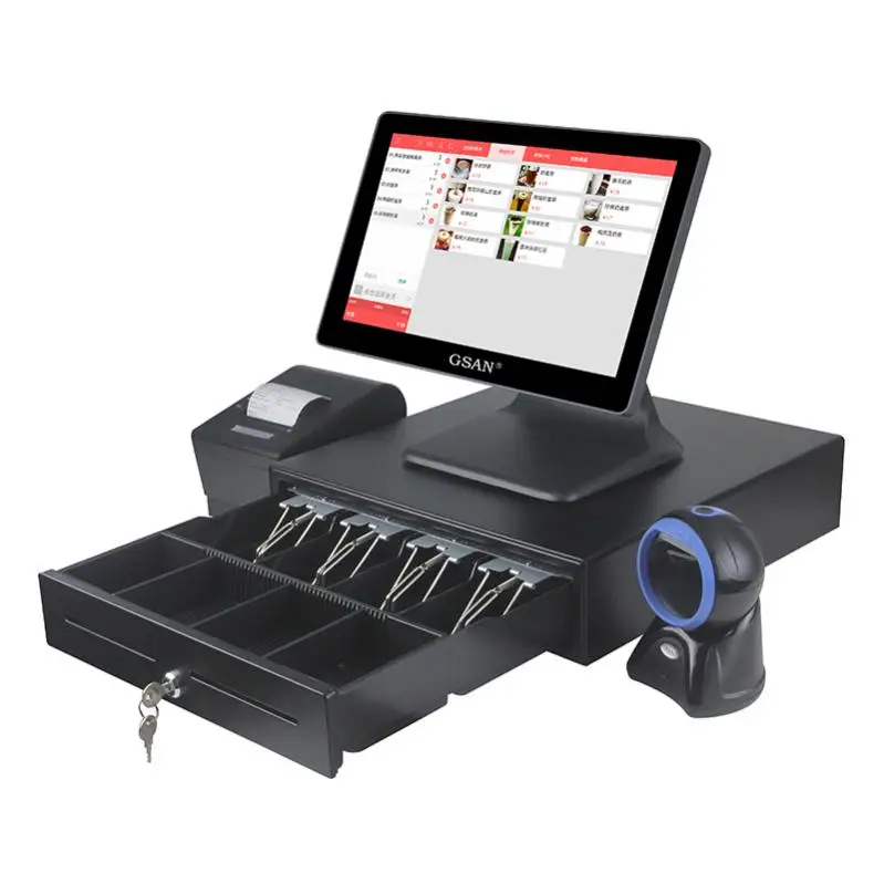 Wholesale Pos Machine Cash Register Touch Screen All In One Pos Systems Cafe Cash Register
