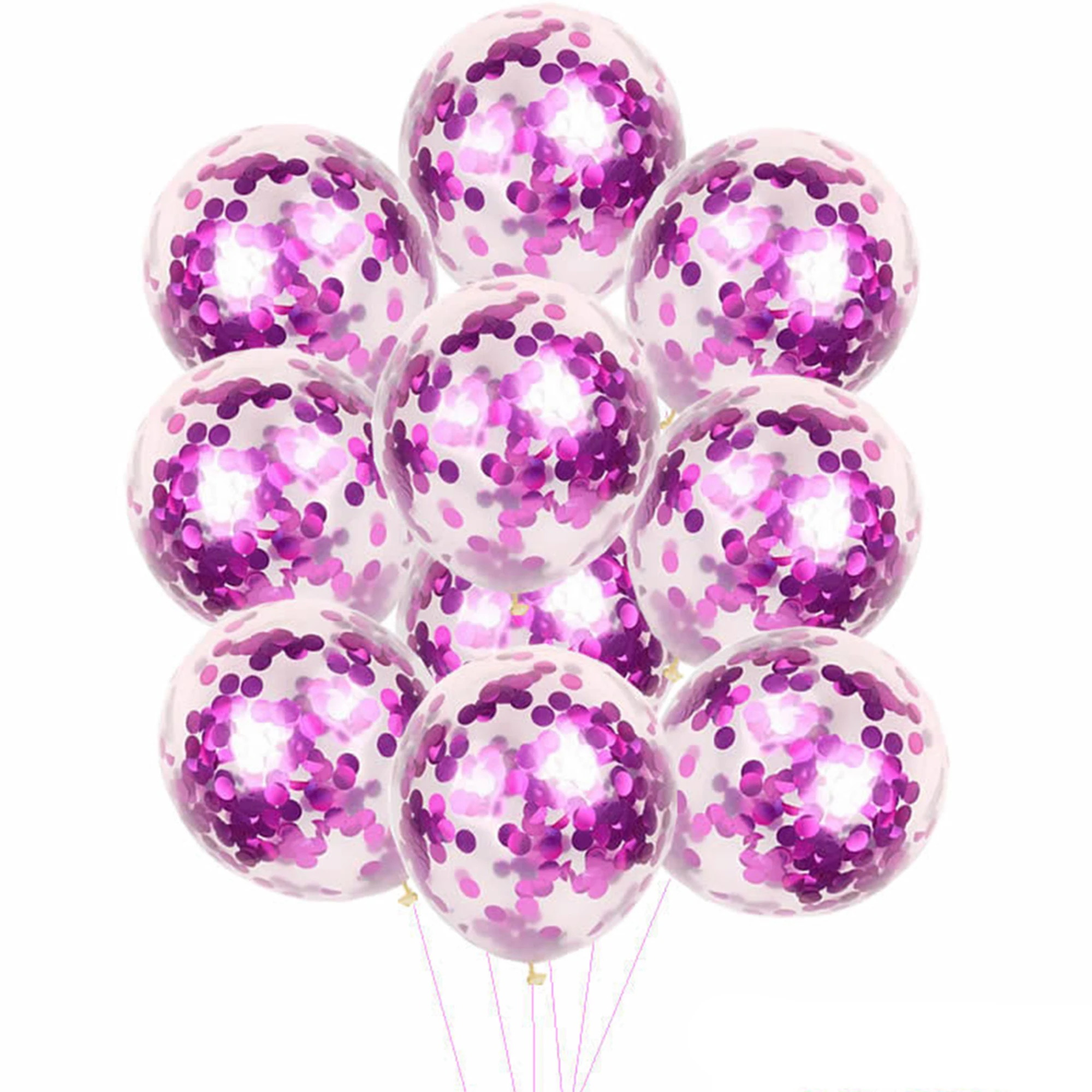 Wholesale 12 Inch Colorful Party Decoration Latex Confetti Balloon