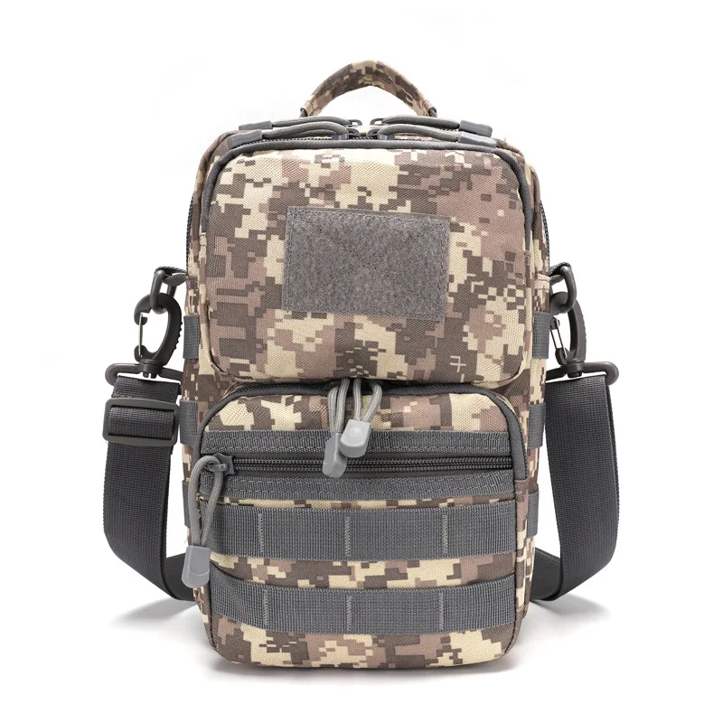 1201 Custom Wholesale Fashion New 800D Oxford Camouflage Tactical Men Nylon Mini Small Single Crossbody Messenger Bag
