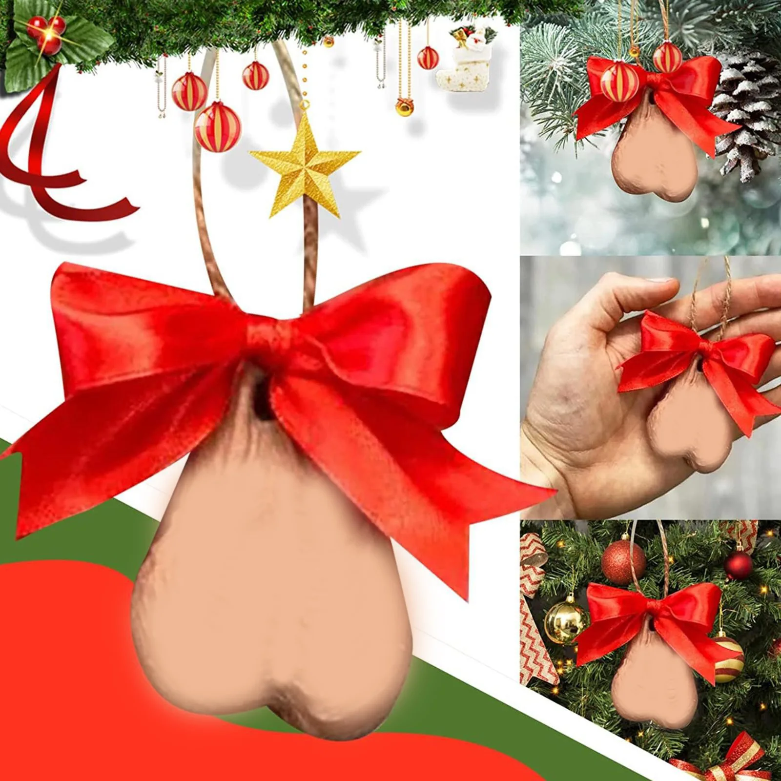 New Arrival Christmas Ball Christmas Tree Decorations Acrylic Flat Resin Three-Dimensional Holiday Decorations