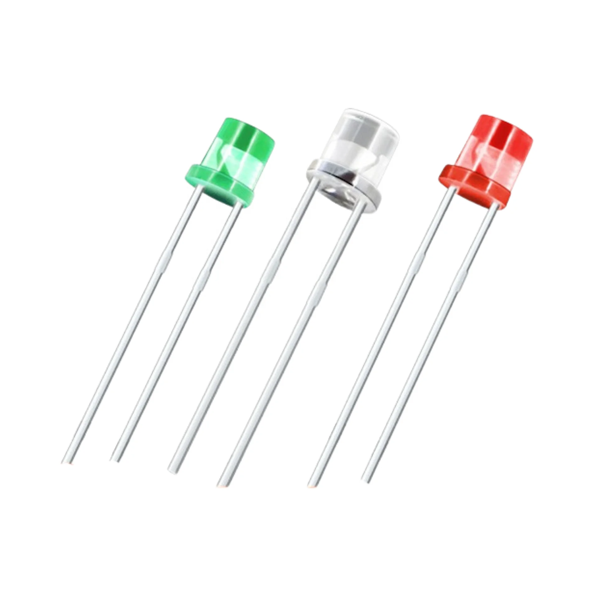 JOMHYM Wide Viewing Angle Transparent Diffused Red Green Blue Yellow Amber White 3mm 5mm Flat Top DIP LED Diode
