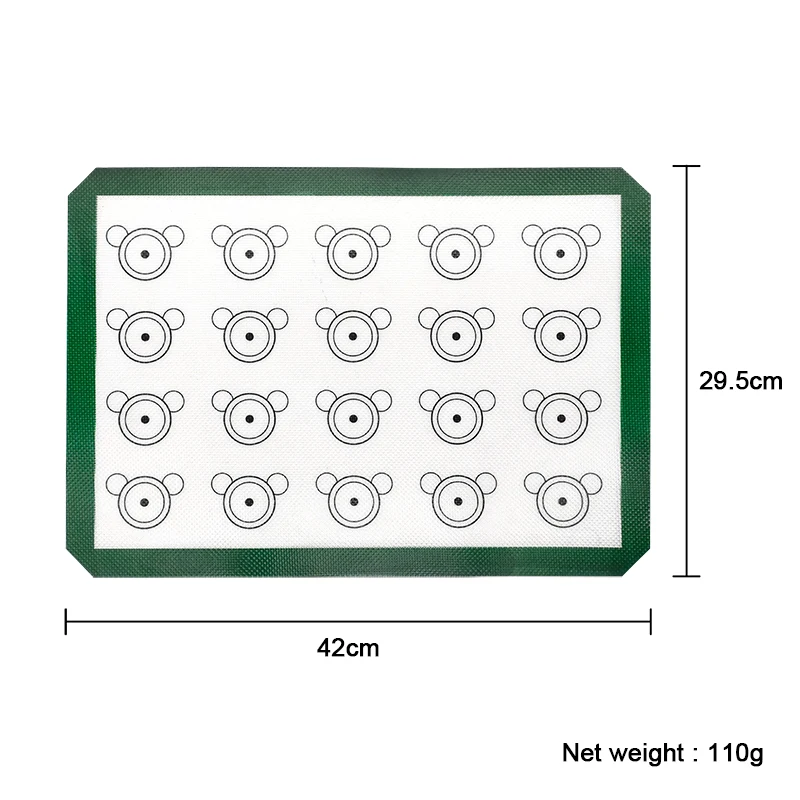 BPA free Silicone Baking Mat Heat Resistant Cookie Mats Macaron Liner Sheets