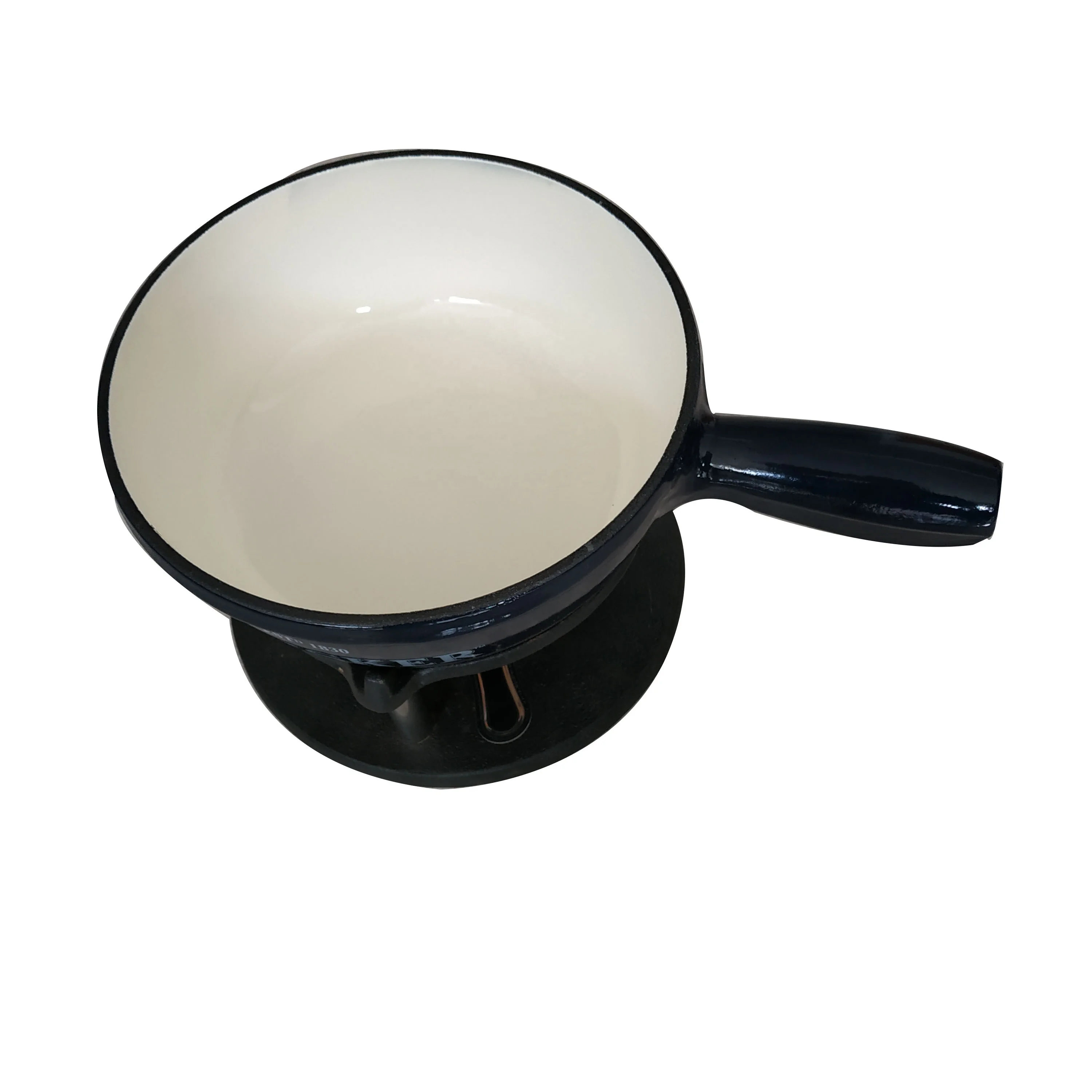 Эмалированный чугунный набор для фондю с нагревателем для сыра или спиртовой горелкой для воска, горелка для шоколада, фондю, сыра, плавильный горшок