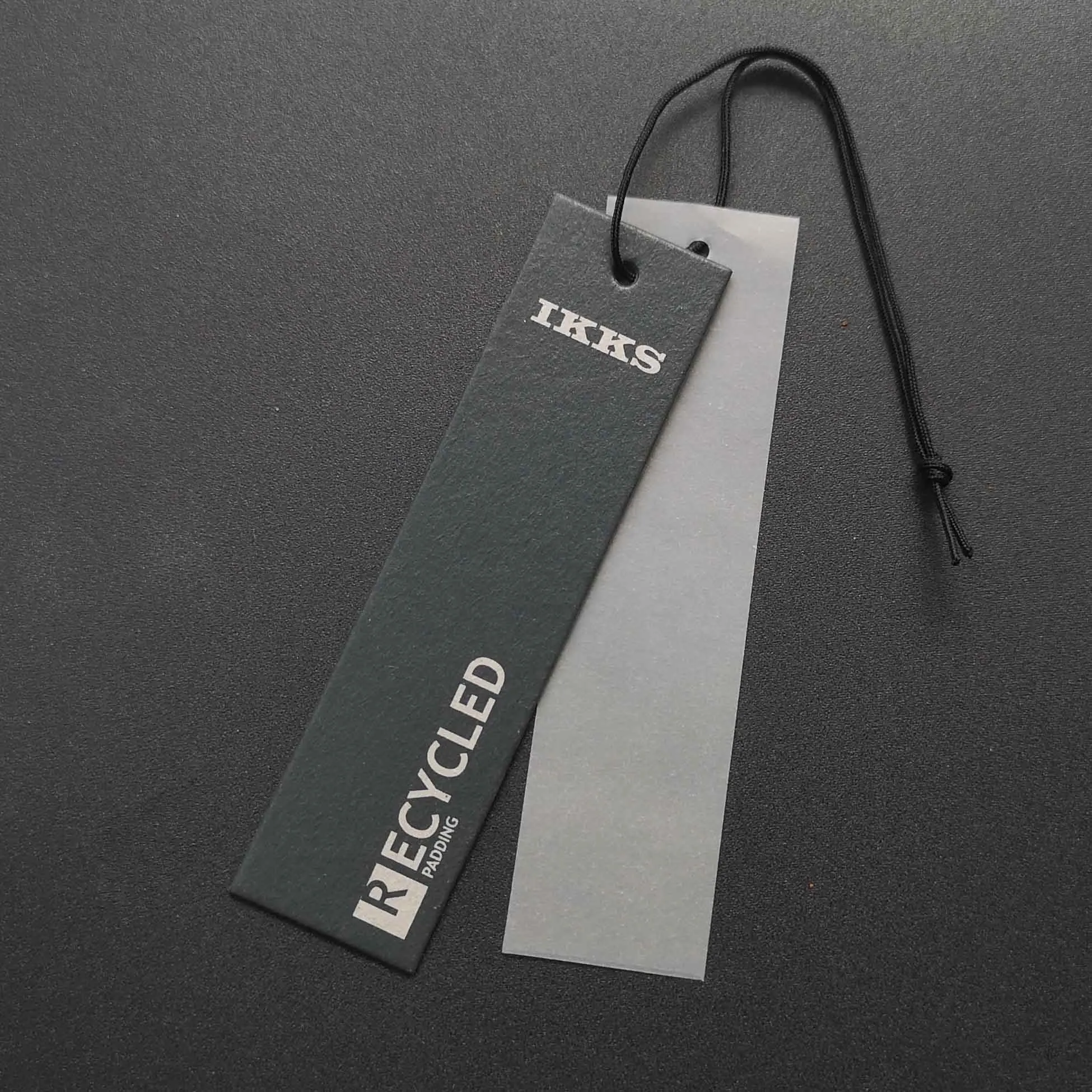 Custom Printing Logo Recycled Swatches Fabric Irregular Cardboard Display Hanger Tag Header Cards