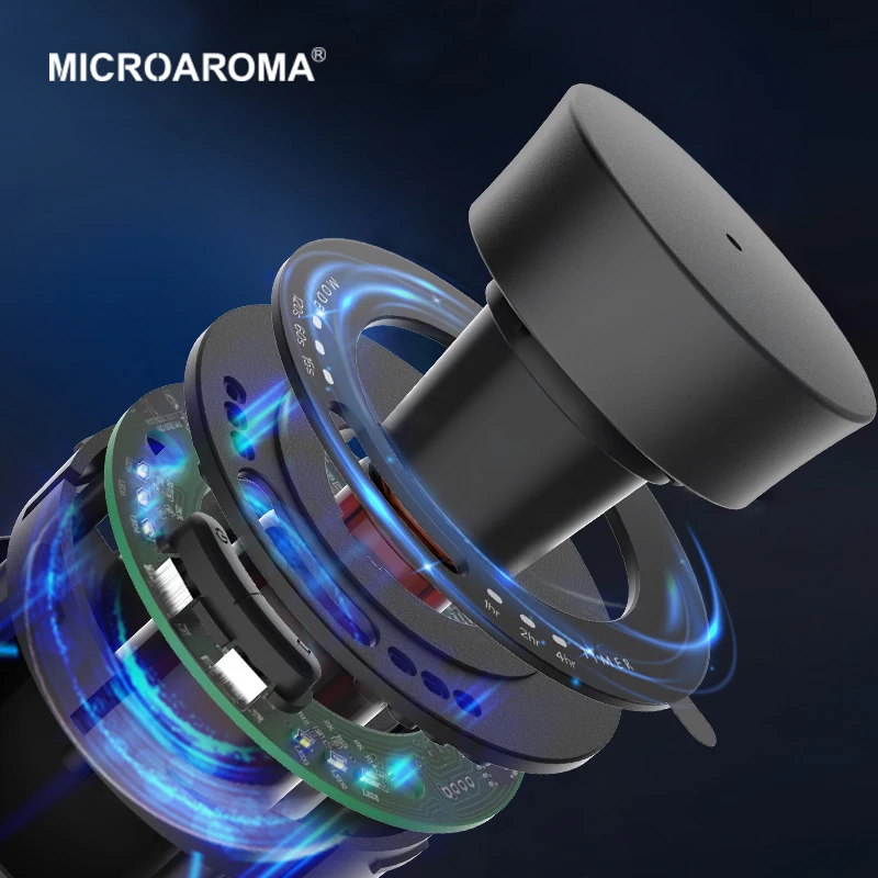 MICROAROMA Wireless Car Aromatherapy Oil Aroma Diffuser USB Scent Fragrance Air Freshener Machine