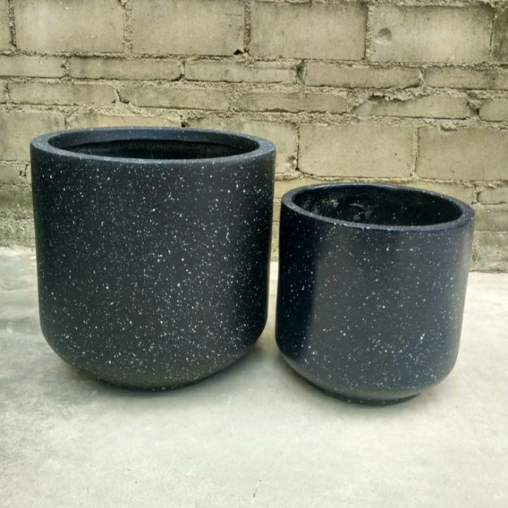 Стекловолоконный каменный композитный и натуральный каменный цветочный горшок для дома и улицы