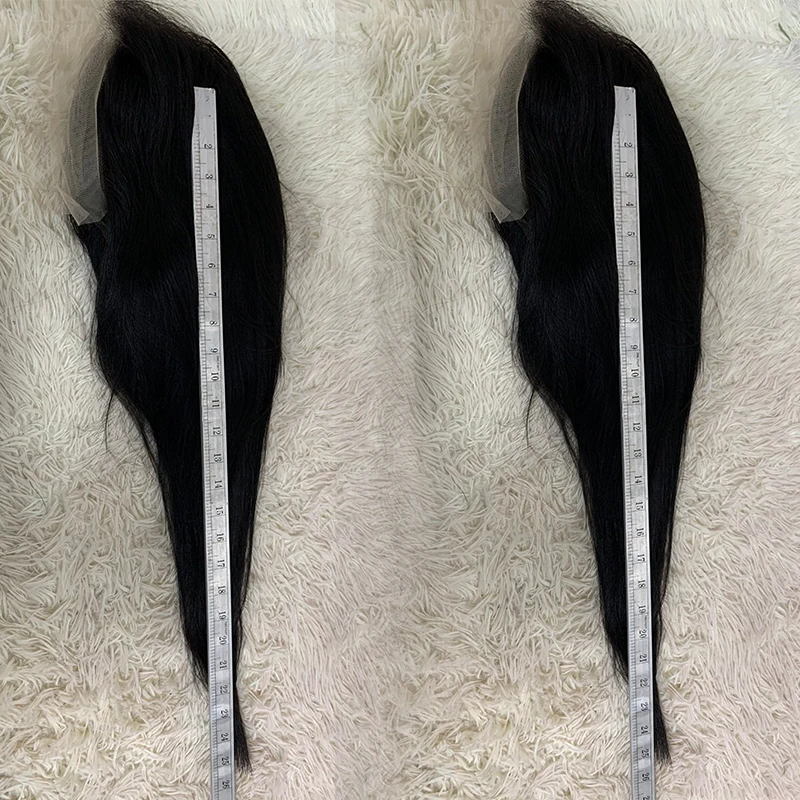 Letsfly Straight Ear to Ear Lace Frontal Cheap Remy Human Hair Lace Wigs Wholesales 22inches Full Wig 4pcs Free Shipping