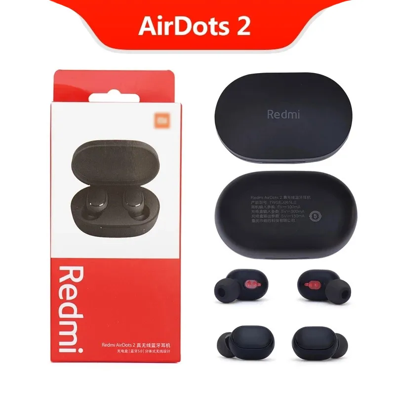 Airdots 2 Hi-Q True Wireless Earbuds Headphone in-Ear Earphones with Portable Charging Case for airdots 2