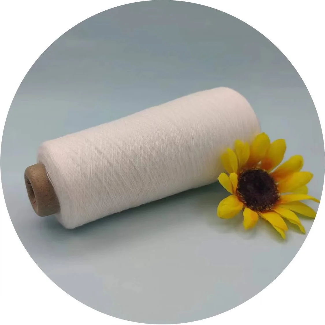 Functional Texteil Yarn Raw White Flame Retardant Viscose Fiber Yarn 100% FR Viscose Yarn for Curtain
