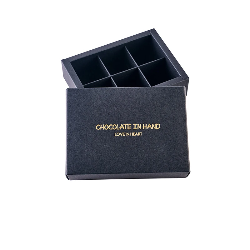 handmade paper white packaging 6-9-12-16pcs insert chocolate box