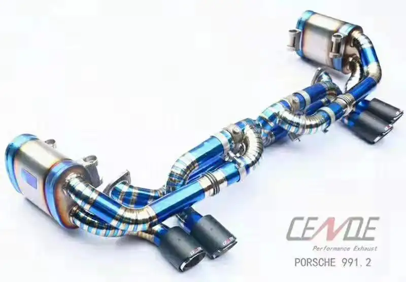 Full set cut out system pipe 991 exhaust  996  For porsche 997 turbo exhaust 911