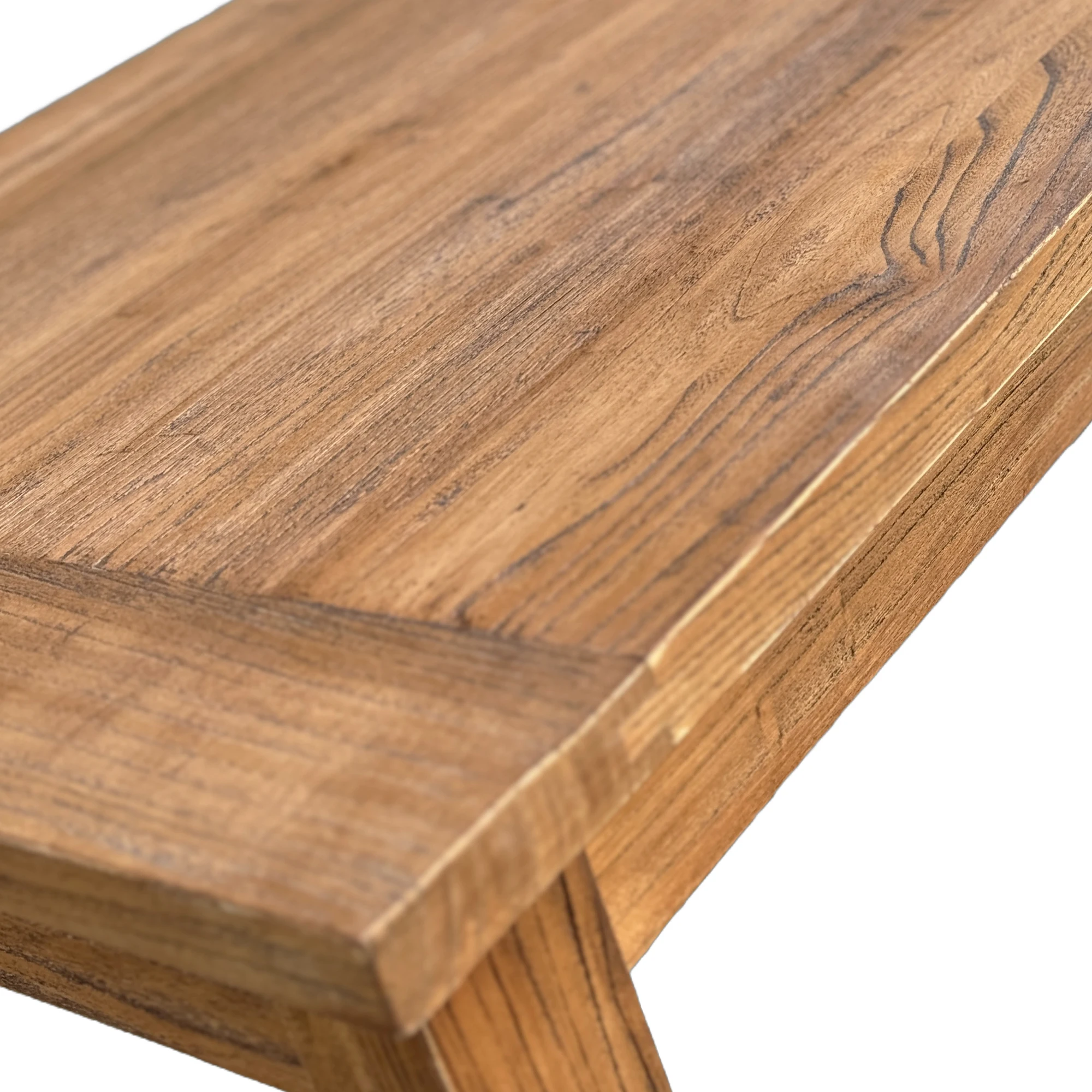 HL385 French Farmhouse Natural Reclaimed Solid Wood Hallway Furniture Console Table