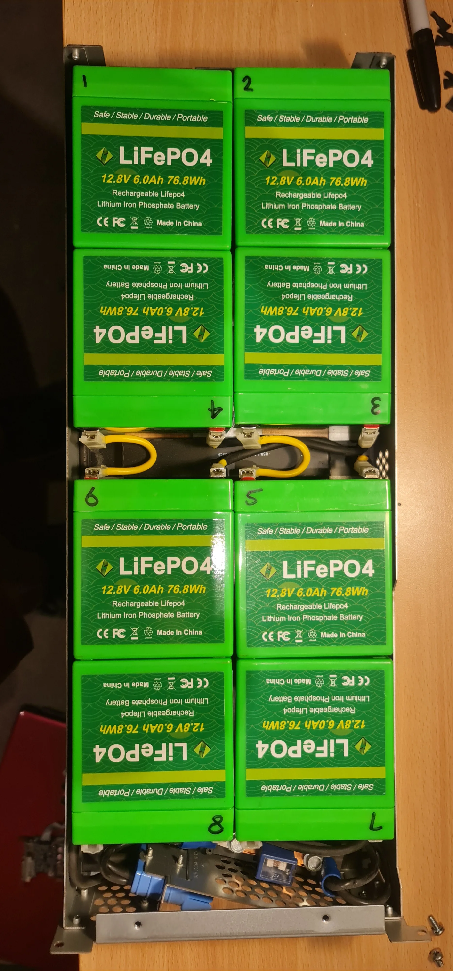 Rechargeable portable customized LiFePO4 12V 6AH 7AH lithium iron phosphate battery pack 12 v 6ah