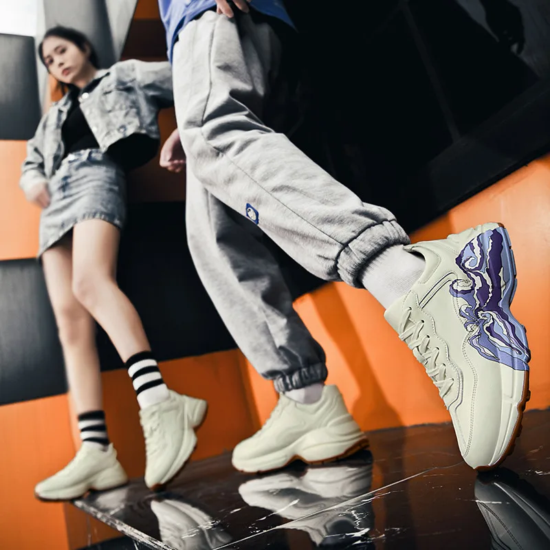 OEM Unisex Designer Shoes Trendy White Sneakers New Styles Men Shoes 2023 Professional Custom Sneakers