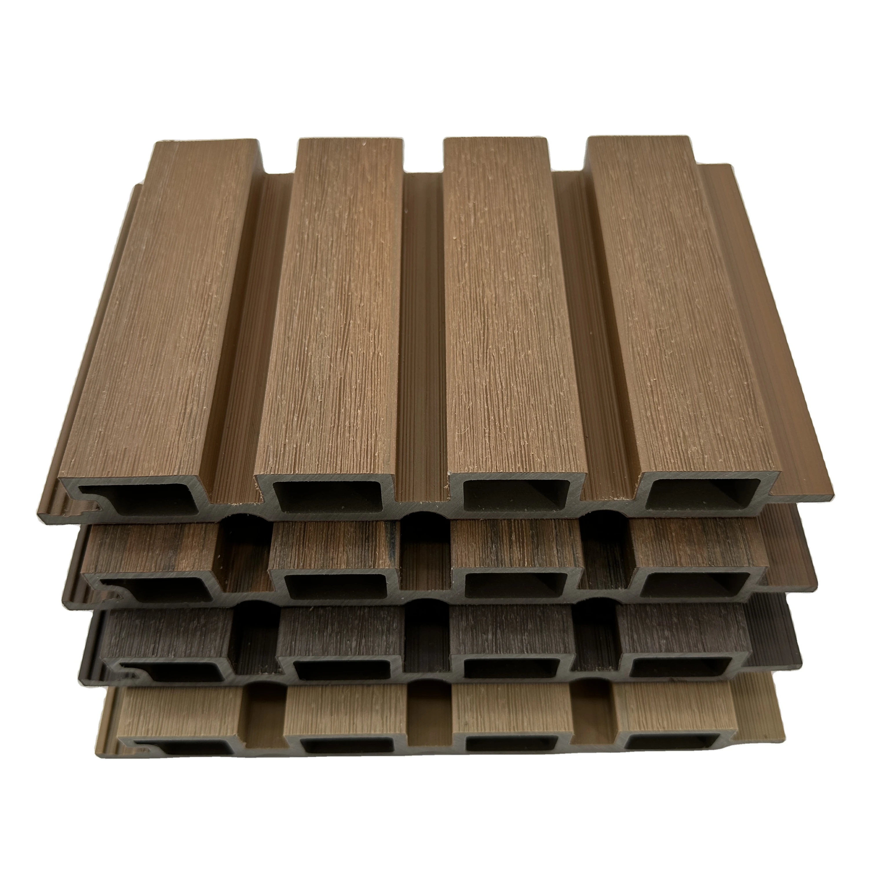 Outside co-extrusion wpc wall board building exterior decoration wood plastic composite cladding panel