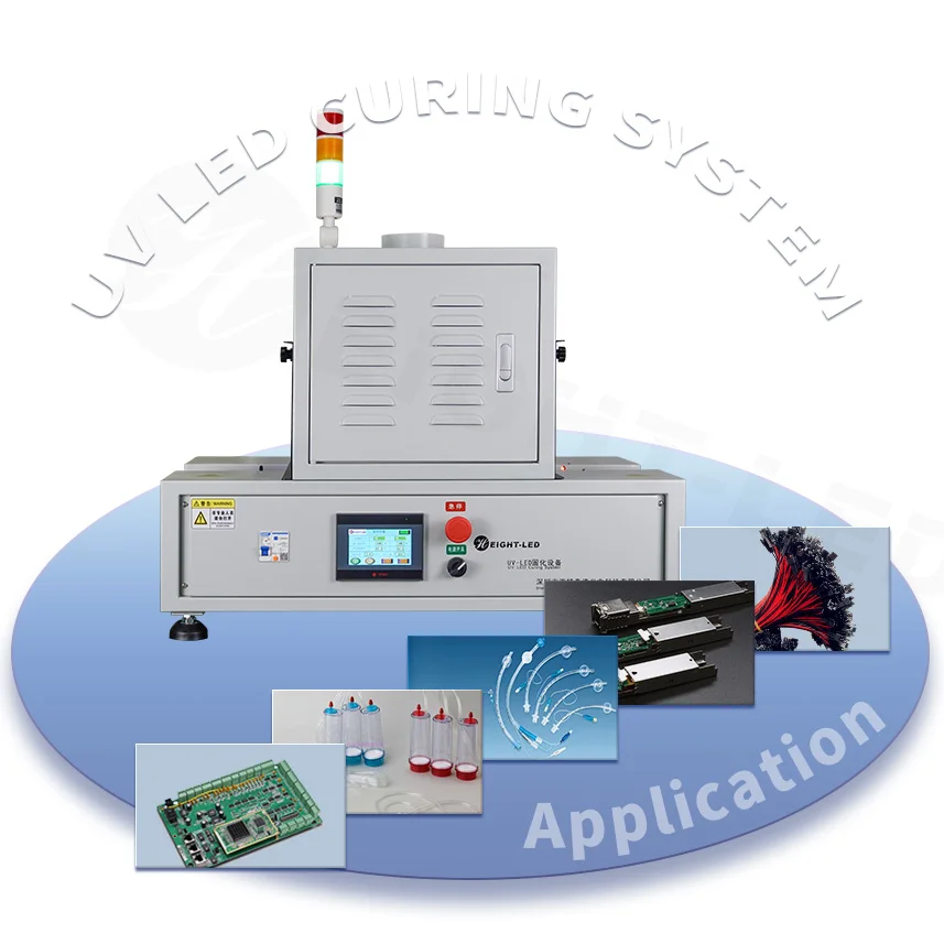 Desktop UV LED curing machine for UV white ink and all win UV printer within embroidery machine