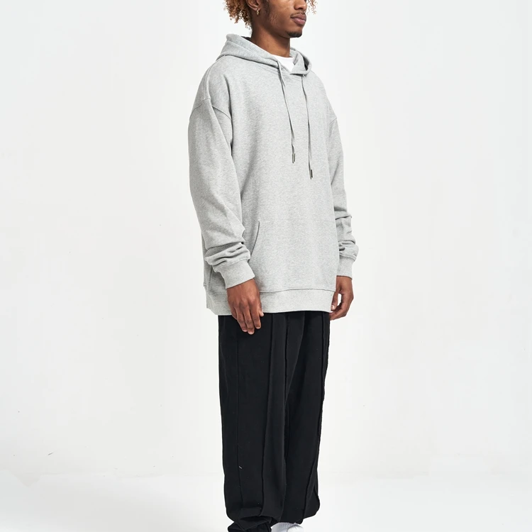 Custom blank classic hooded cotton men sweatshirt plain high quality street wear pull over hoodies