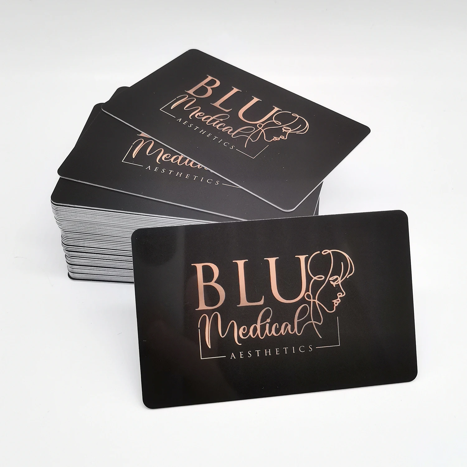 Роскошная тисненая фольга в стиле кредитной карты ПВХ Подарочная визитная карточка с логотипом и держателем для карт