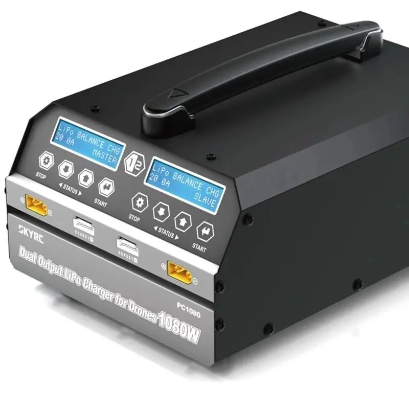 Skyrc PC1080 Lipo Battery Charger 1080W 20A 540W*2 Dual Channel Lithium Battery Charger Lihv 6s for Agricultural Drone