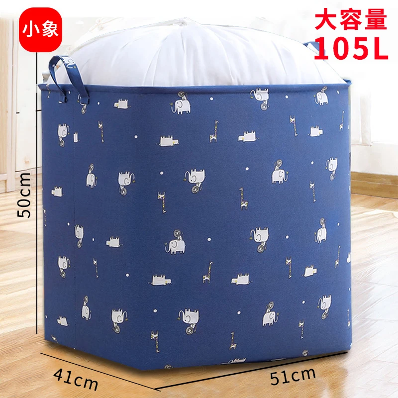 Jumbo waterproof Storage Bag for Closet King Comforter, pillow, quilt, bedding, Clothes, Blanket Organizers with Carry Handles