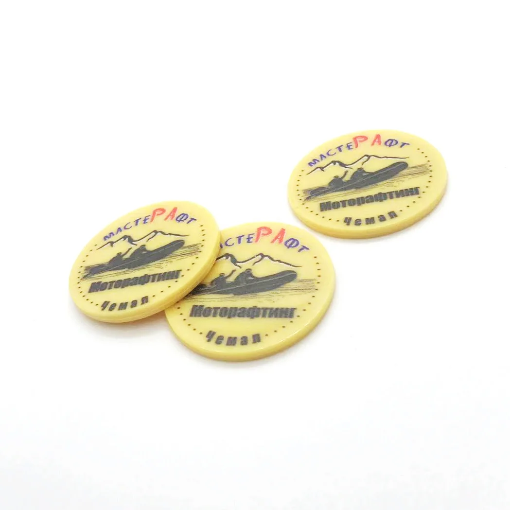 Hot Sale High Quality Multi-Colored Custom Plastic Coin
