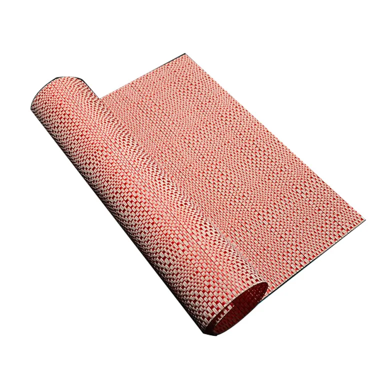 pvc woven rattan floor mat material synthetic rattan raw material by roll dance floor amt gym floor mat swimming pool mat