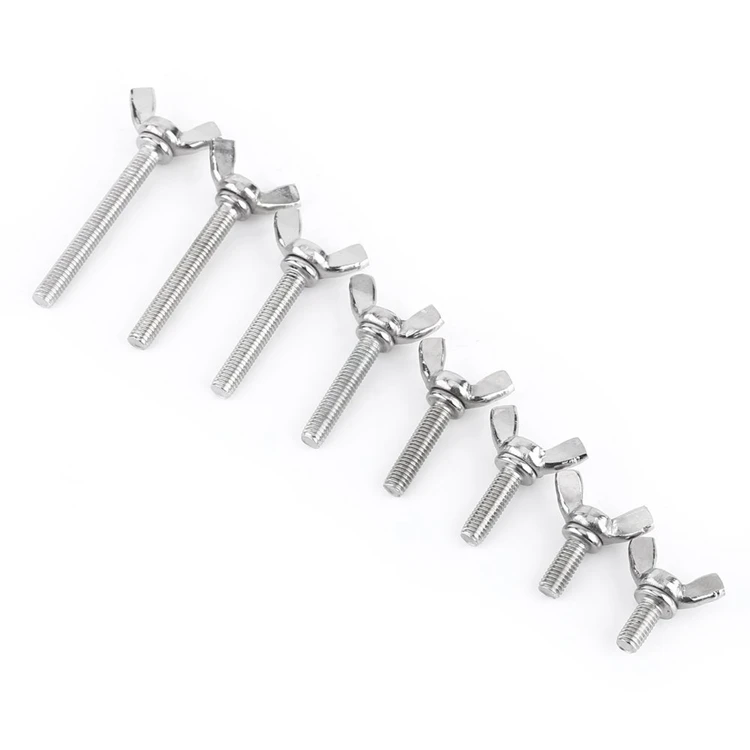 DIN316 304 Stainless Steel Wing Butterfly Screws Bolts Thumb Butterfly Wing Hand Bolts