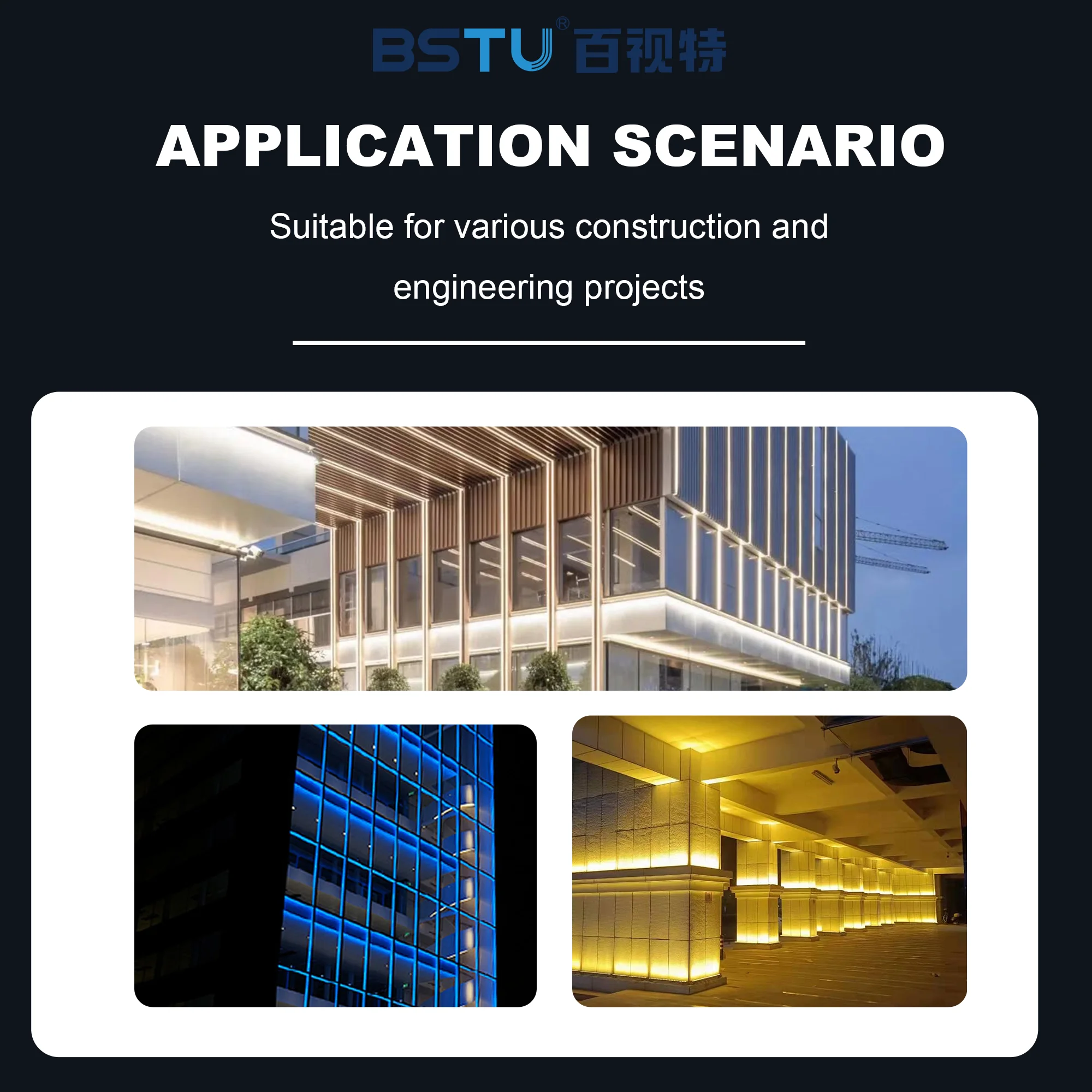 Waterproof RGBW Wall Washer light IP66 Aluminum Body 24V Input Voltage for Landscape Application 220V Input Voltage Available