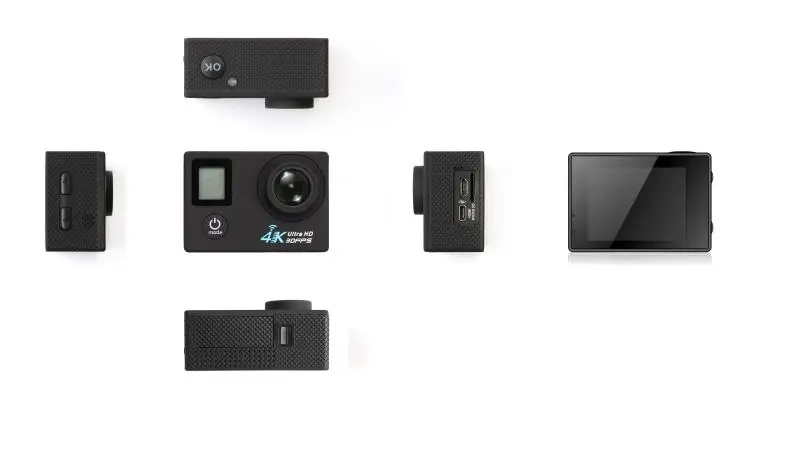 4K Спортивная DV экшн-камера с дистанционным управлением двойной экран 170 WiFi Водонепроницаемая