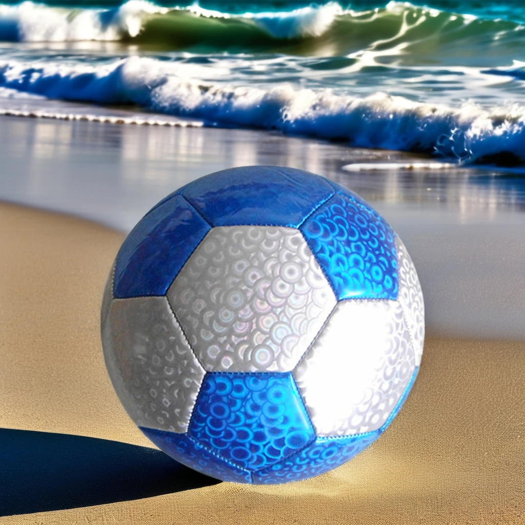 2024 Promotional Laser PVC Soccer Ball High Visibility Sports Product