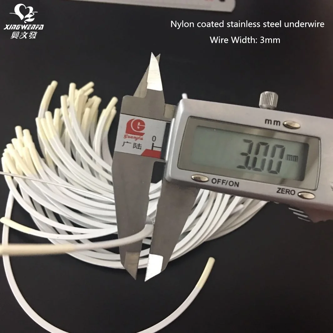 Underwear accessories 80B Good quality nylon coated stainless steel wire bra underwire