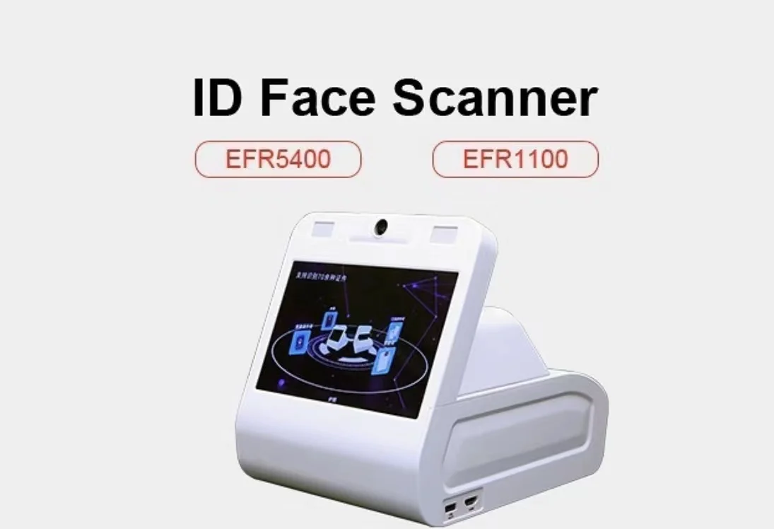 ID card Face verification use facial recognition biometrics scanner and identifier identity facial recognition scanner