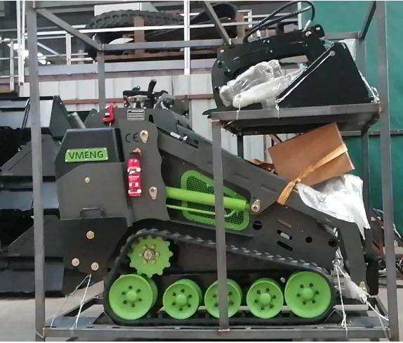 Stock VMENG brand big flow pump diesel tracked mini skid steer loader cheap sale.