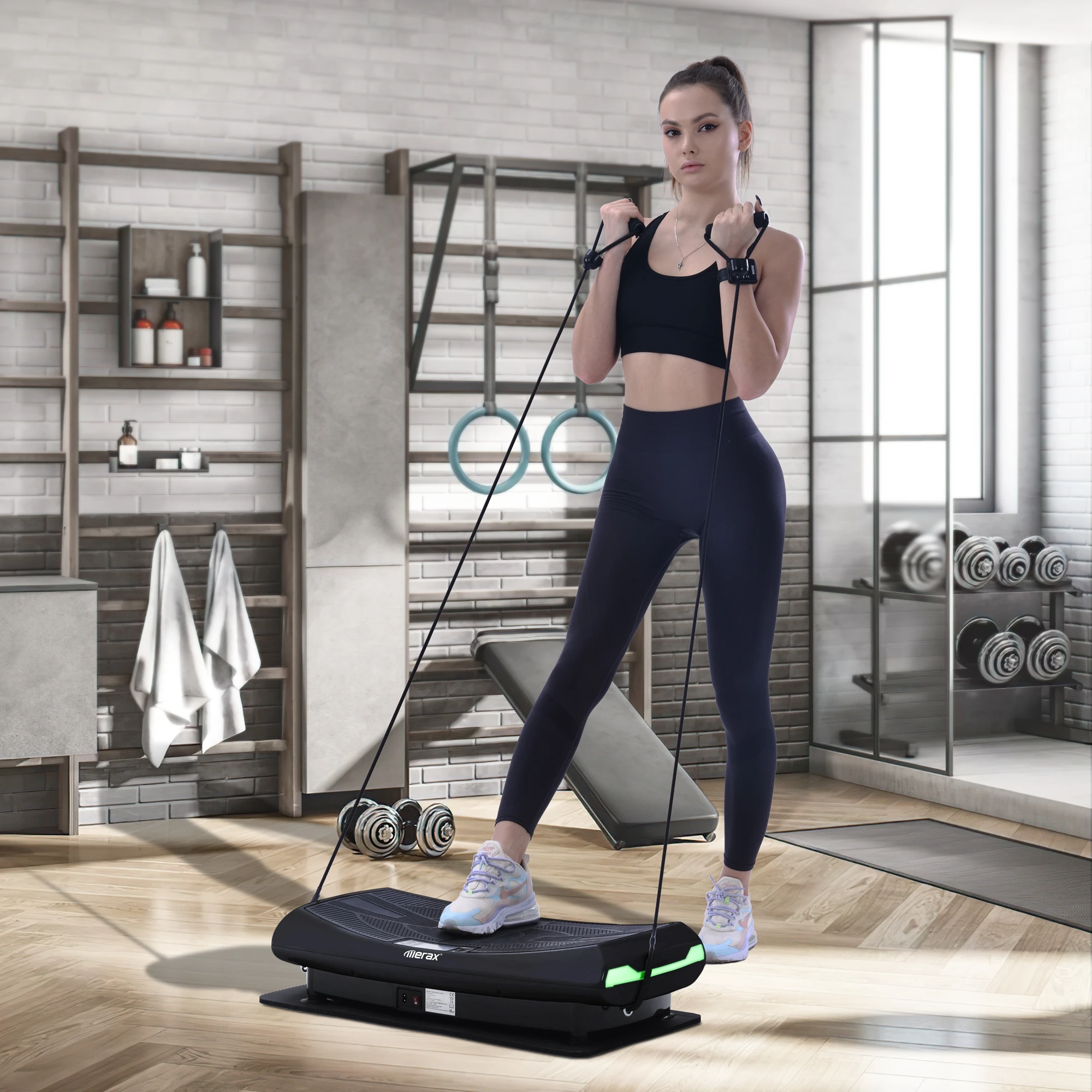 Gym Equipment 4D Vibration Plate Whole Body Vibration Exercise Machine Crazy Fit Massage