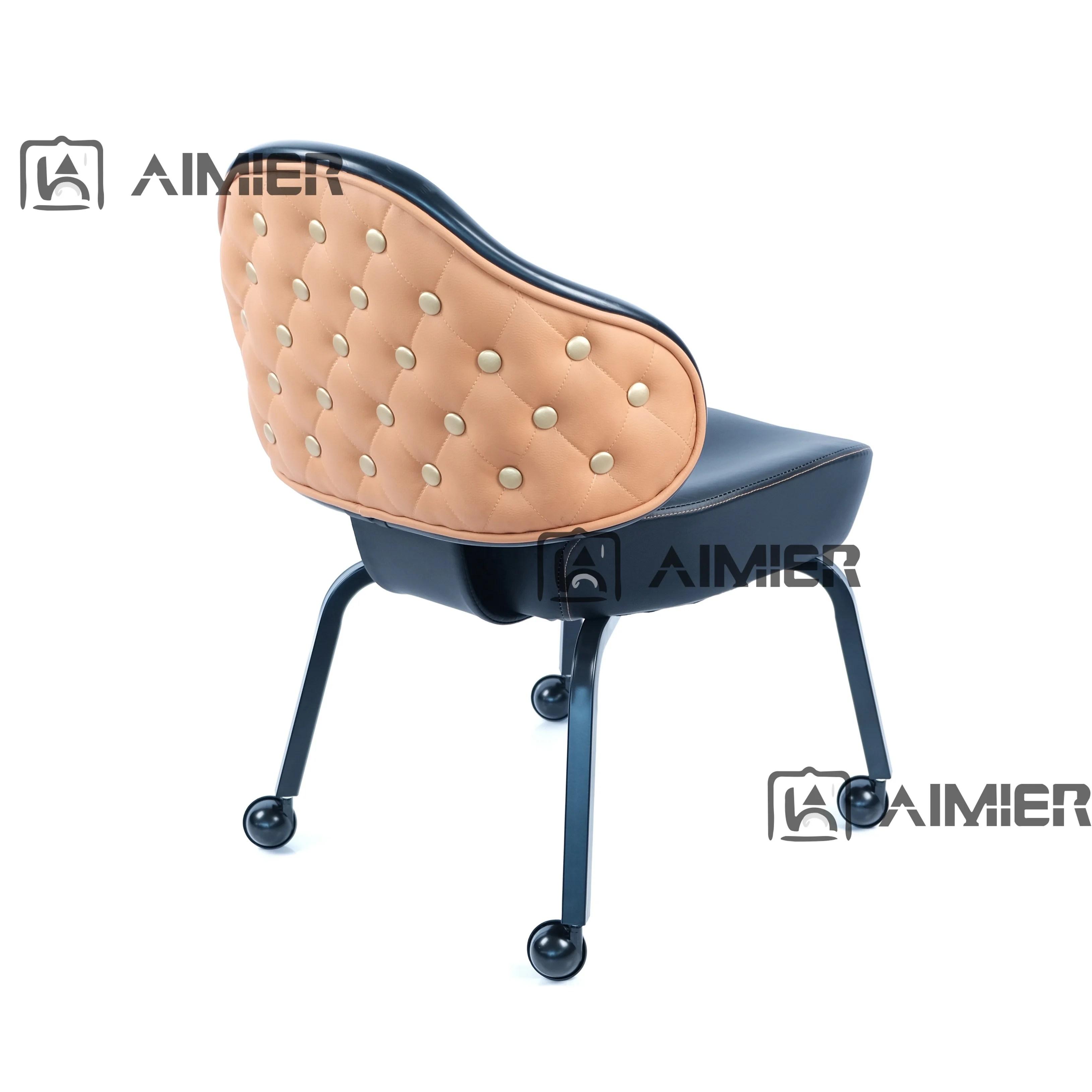 Custom Suppliers Casino Chairs Modern Style Height Adjustable Swivel Thick Black Leather Chairs For Slot