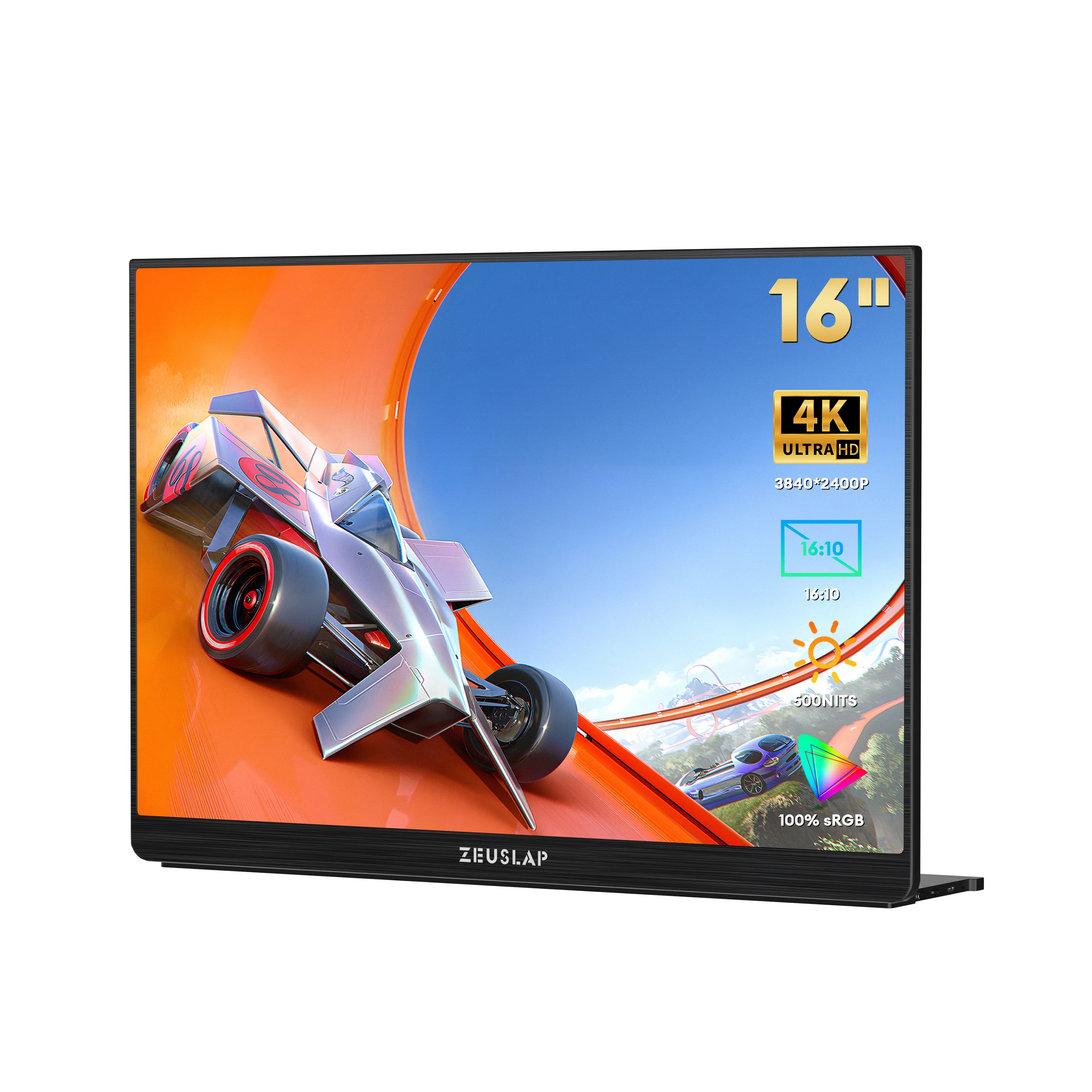 4K Ultra HD Picture Quality Portable Monitor 16inch for phone/laptop/pc HDMI connection