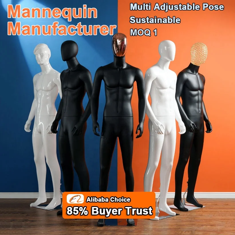 Fiberglass Man Women Child Kid Dress Form Full Body Stand Male Stand Femme Magasin Tete De Display Female Head Torso Mannequins