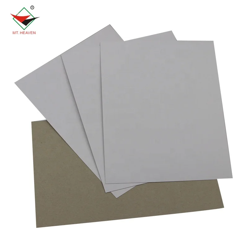 Carton Duplex Board One Side White with Grey Back Paper 200-450gsm