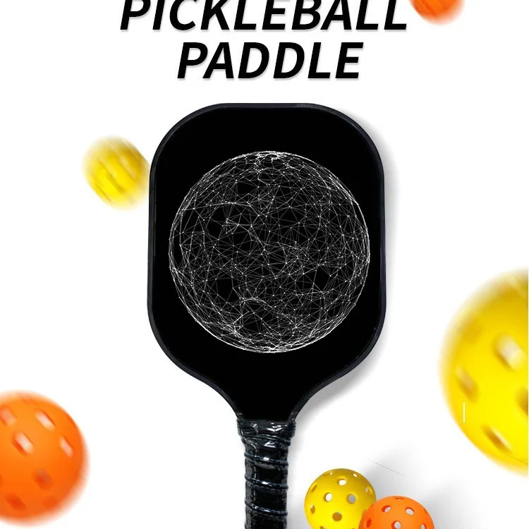 Customized pick racket graphite and glass fiber composite face and aramid honeycomb core, EdgeSentry protective pick racket