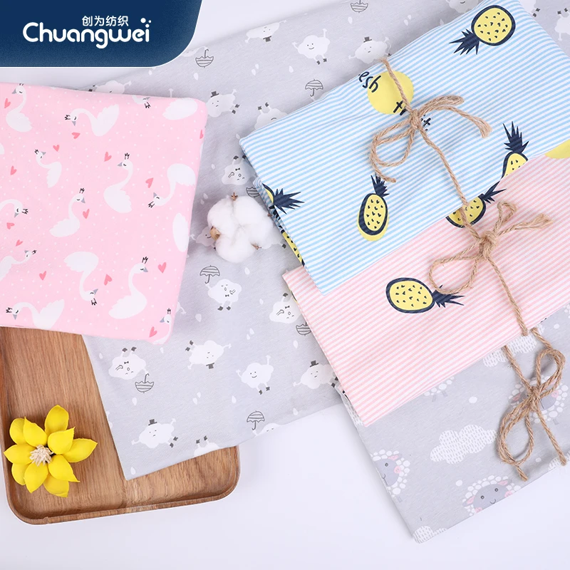 NO MOQ Printing 100% Custom Fabric Printing Custom Print Cotton Fabric cotton fabric gsm 190