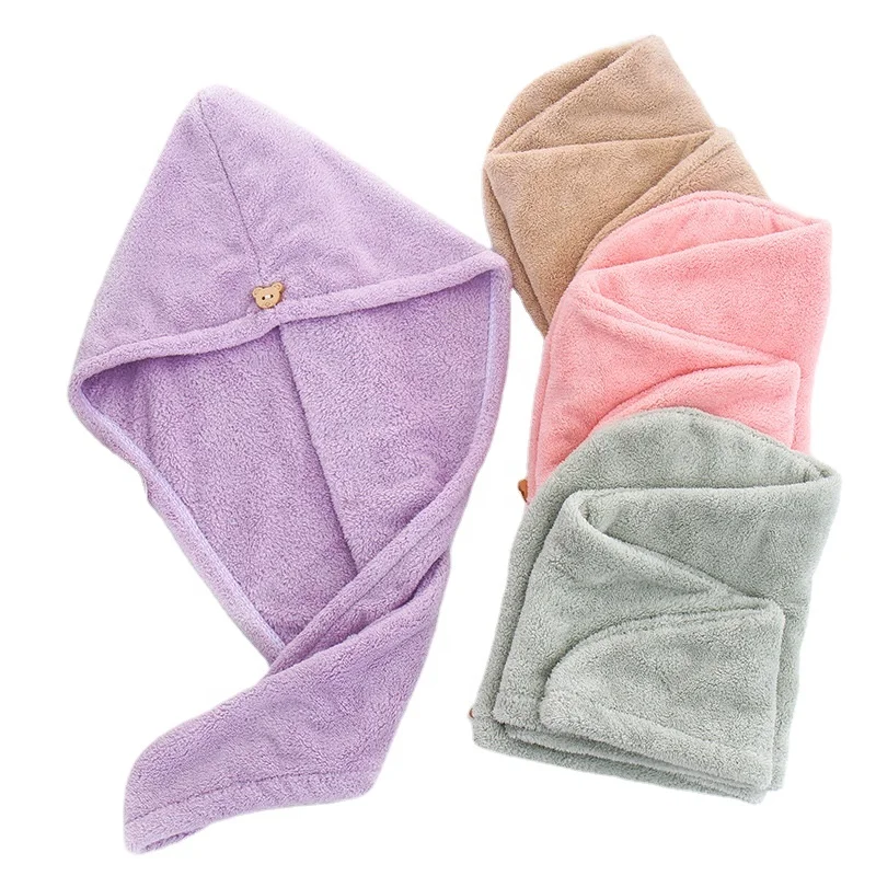 microfiber hair drying towel turban twist for long hair wrap towels fast drying absorbent cap great gift for women and girls