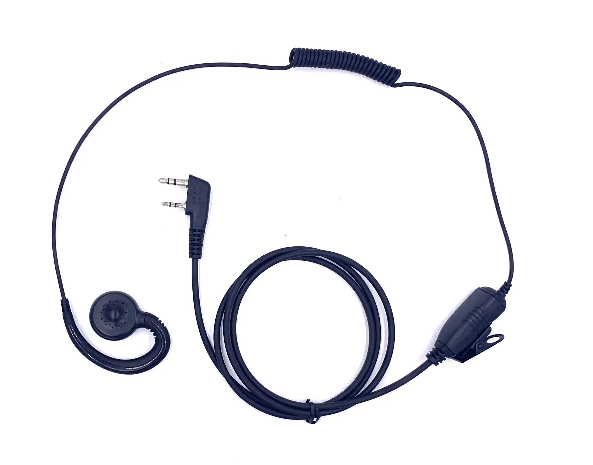 Walkie-talkie headset compatible with Motorola microphone ear-mounted headset 3.5mm radio two way earpiece listen only earpiece