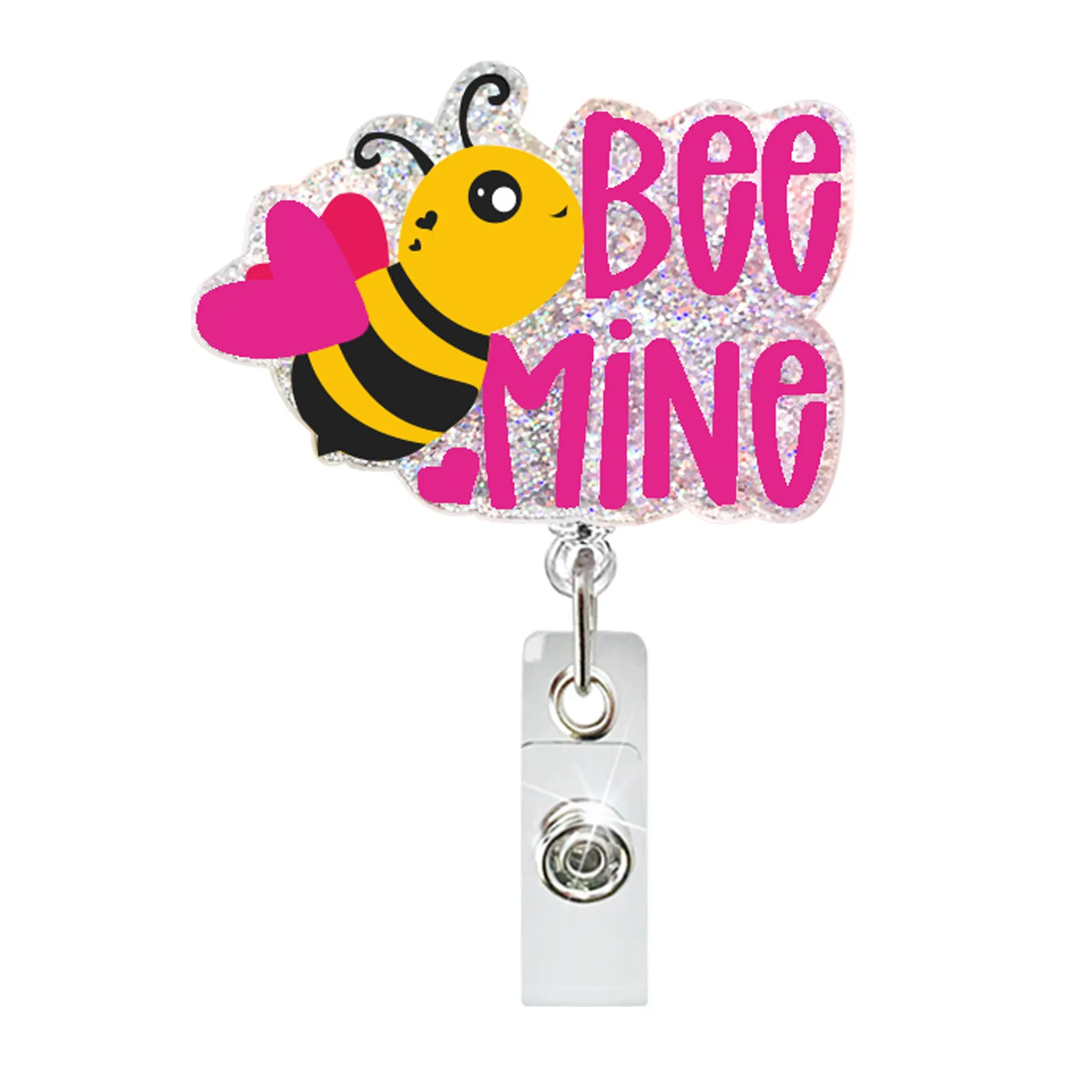 Custom Funny Nurse Name Tag Badge Reel Nurse Doctor Accessories Badge Reel Holder Retractable nurse badge reels