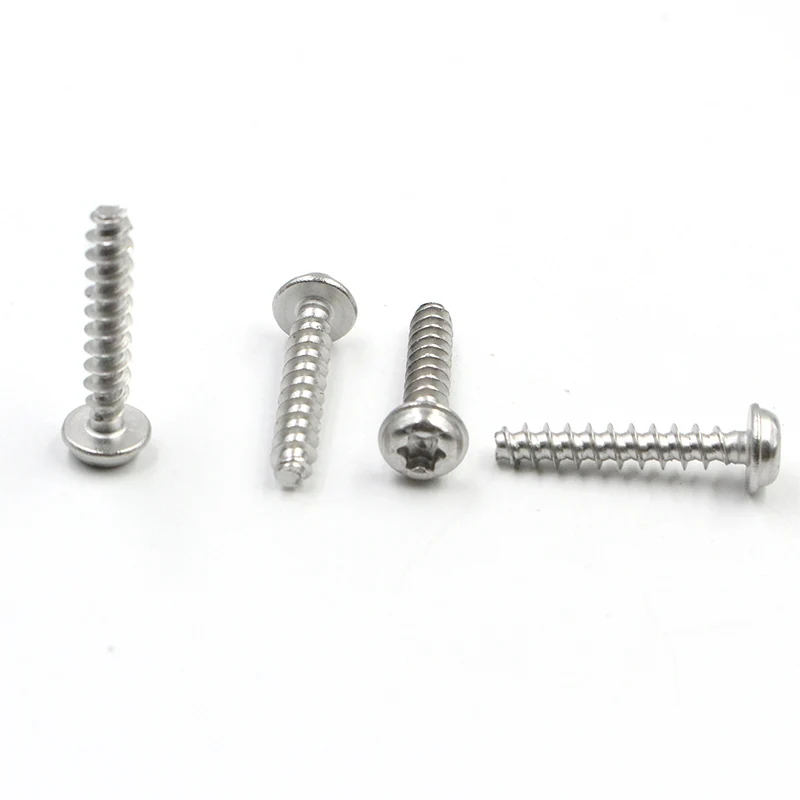 M1.5 M2 M3 Stainless Steel PT pan head Torx Micro Self Tapping Thread Forming Screws for Plastic