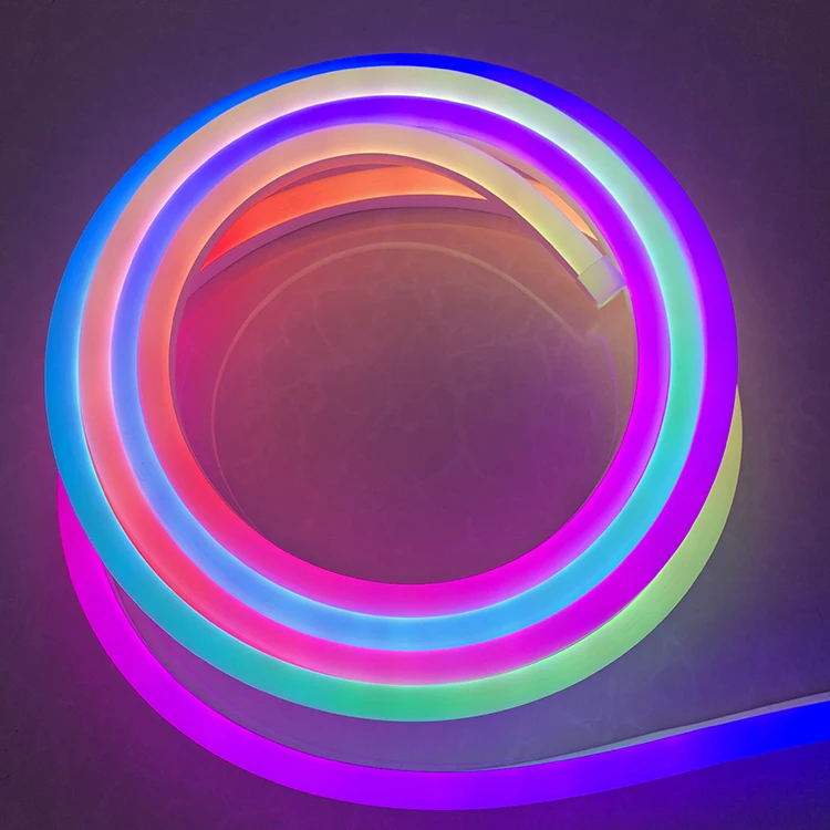 outdoor waterproof long strip led PVC LED neon flex 10x20mm Flat IP68 Most Popular Products led_neon_flex Vertical 18x16mm WS281