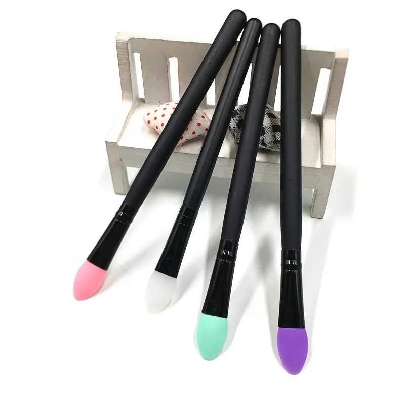Wholesale Silicone Eye Shadow Brush Soft Portable Eyeshadow Lip Mask Applicator Eye Beauty Tool