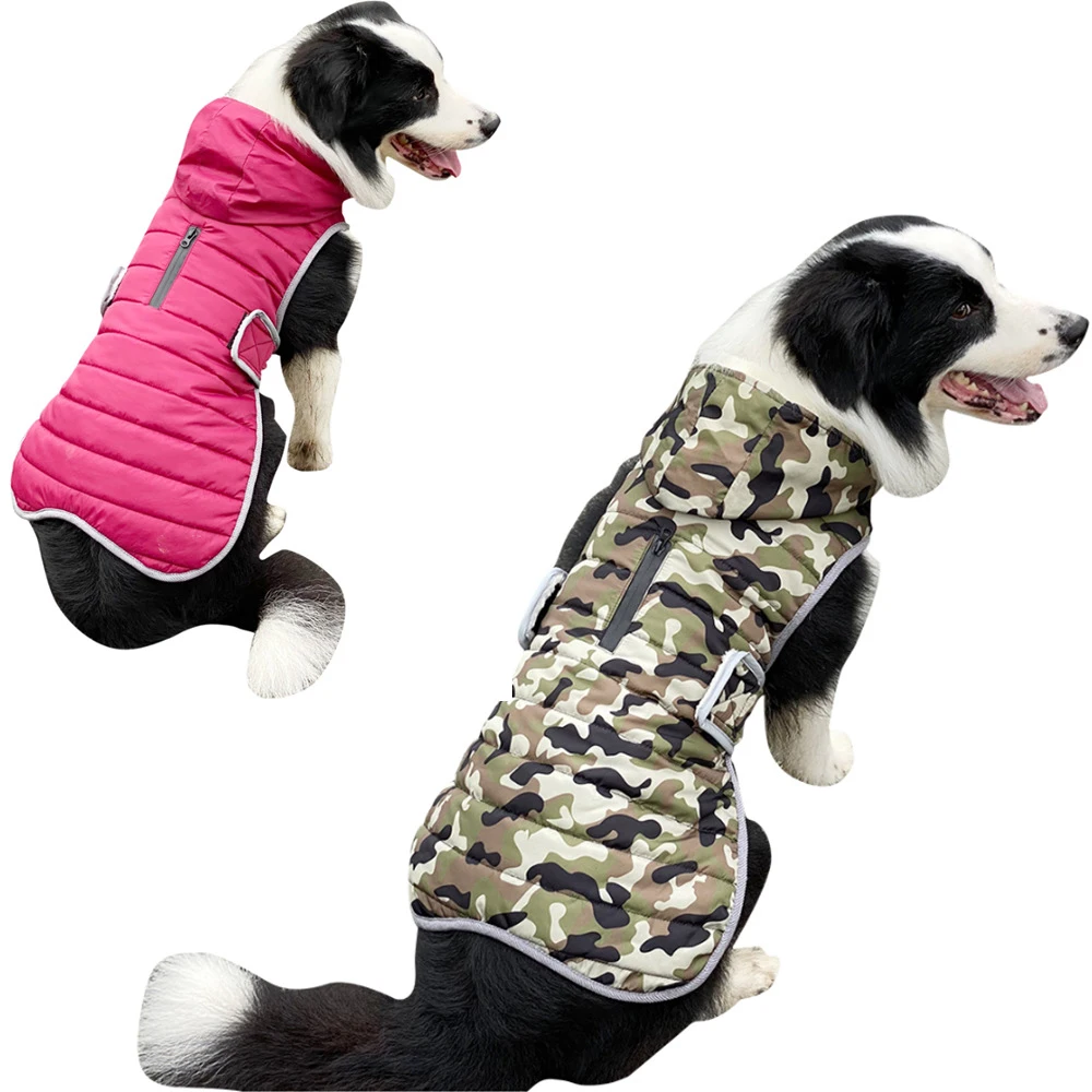 Wholesale The New  Green camouflage Keepwarm Dog Vest Winter Coat Windproof Dog Coat Dog Outerwears Jackets